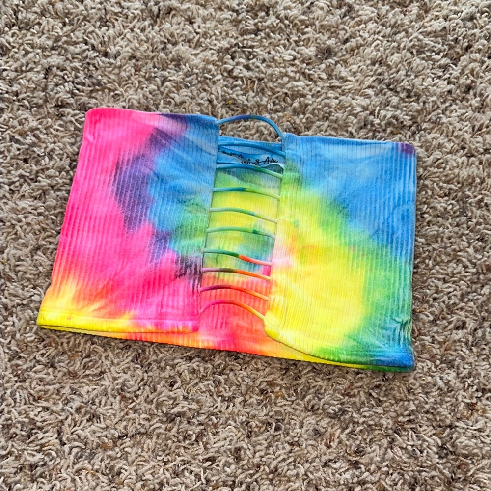 LF Emma and Sam Colorful Tie-Dye Tube Top festival